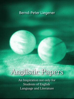 cover image of Anglistic Papers